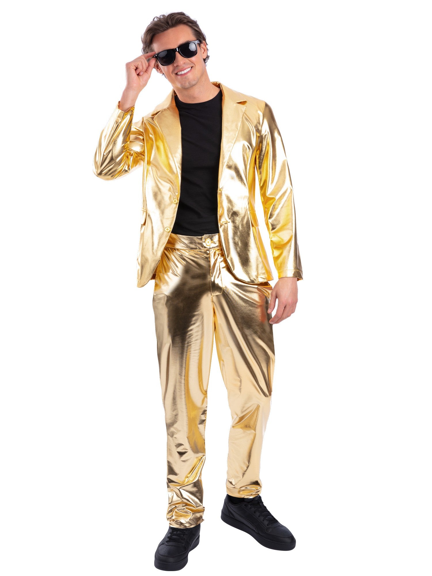smiffys-fever-24-carat-gold-jacke-metallic-gold image 2