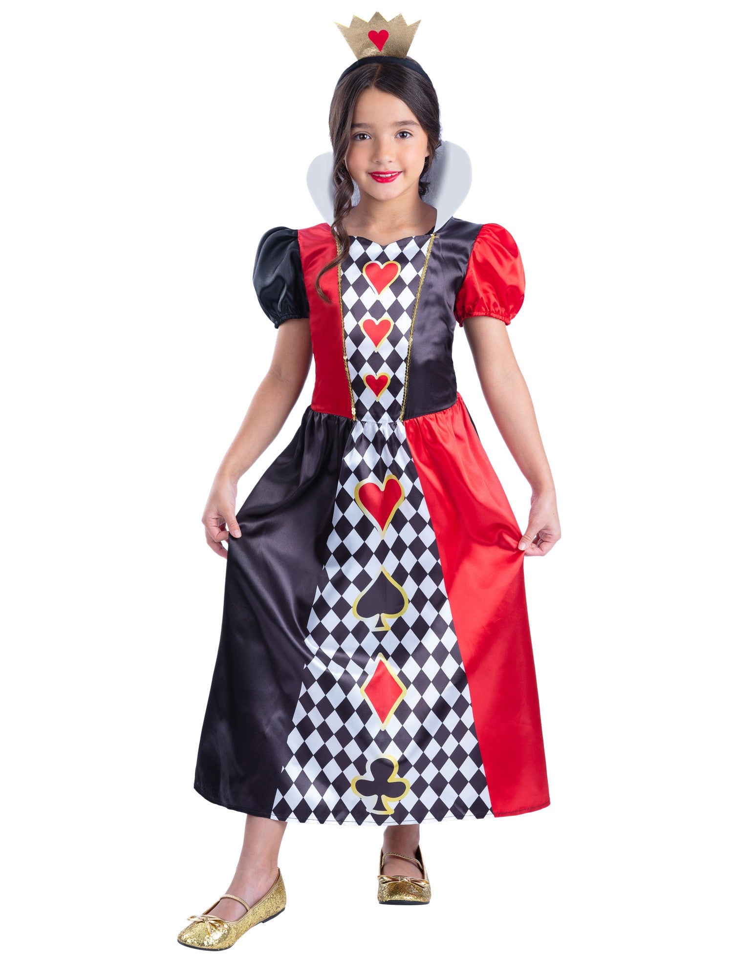smiffys-fever-queen-of-hearts-kinderkost-m-kleid-rot-gr-m image 1