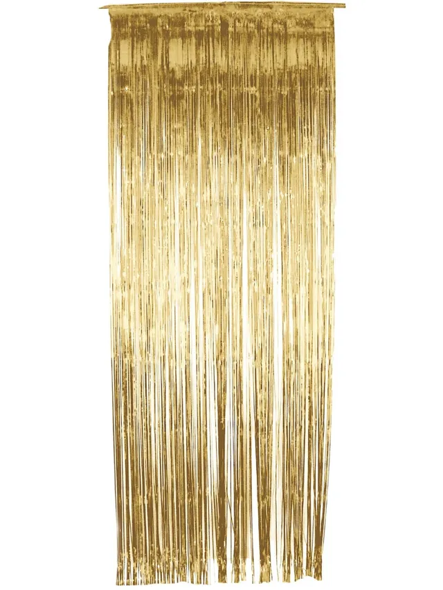 smiffys-fever-shimmer-curtain-vorhang-gold-metallic image 1