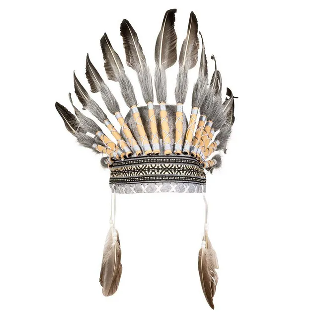boland-headwear-indianer-kopfschmuck-federn-perlen image 1