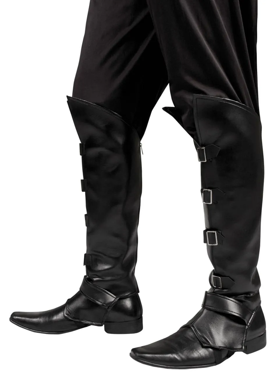 boland-81994-striker-stiefelstulpen-schwarz-lederlook-pirat image 1