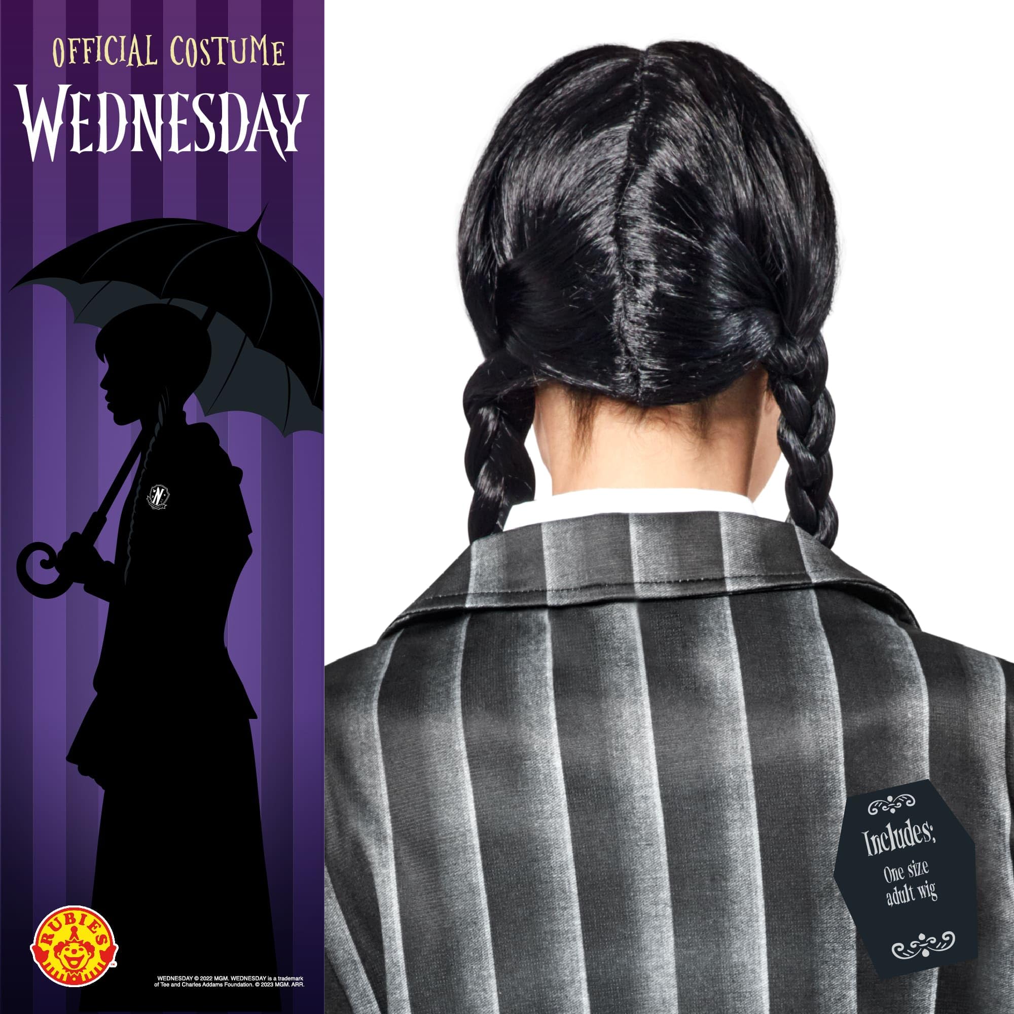 rubie-s-wednesday-per-cke-damen-schwarz-z-pfe-pony-addams image 2