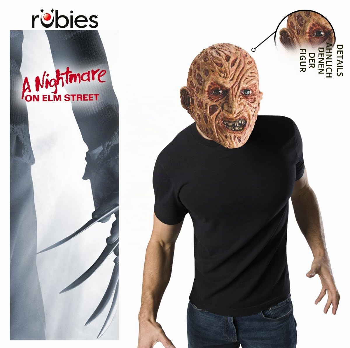 rubie-s-deluxe-freddy-3-4-vinyl-maske-horror image 3