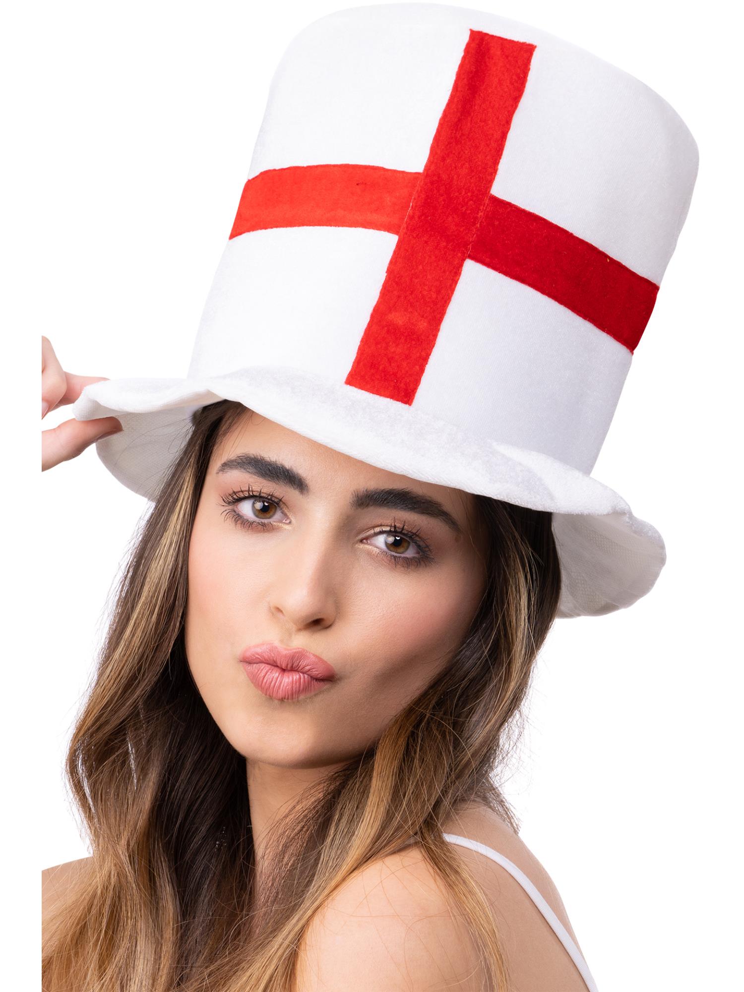 smiffys-fever-england-flagge-zylinder-hut-wei-rot-einheitsgr-e image 2