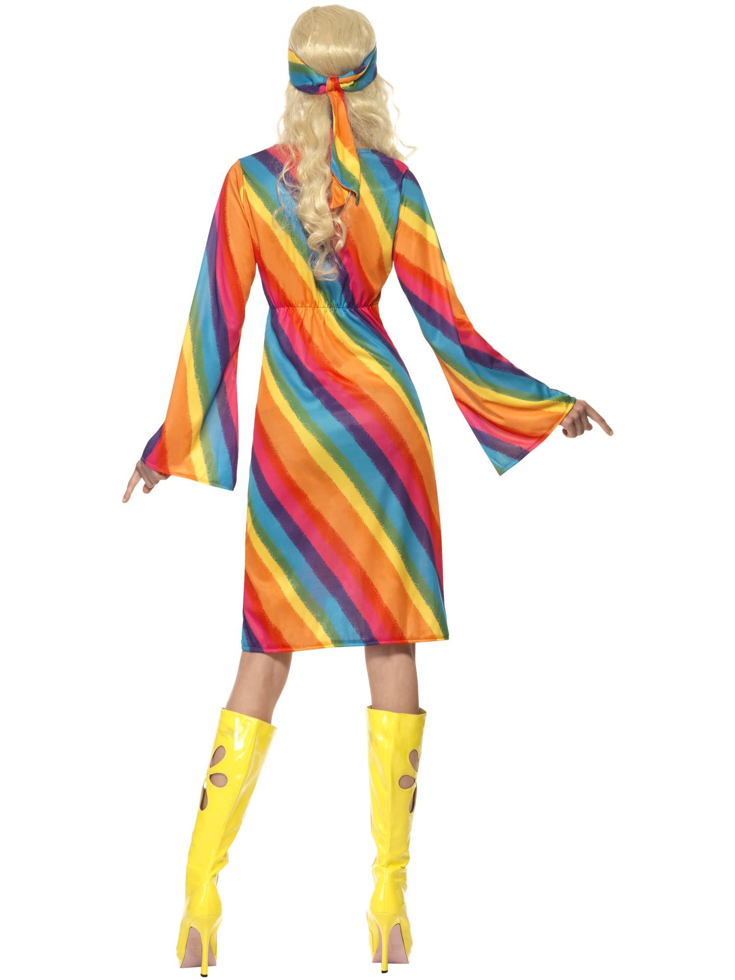smiffys-fever-rainbow-hippie-kost-m-damen-m-70er image 2