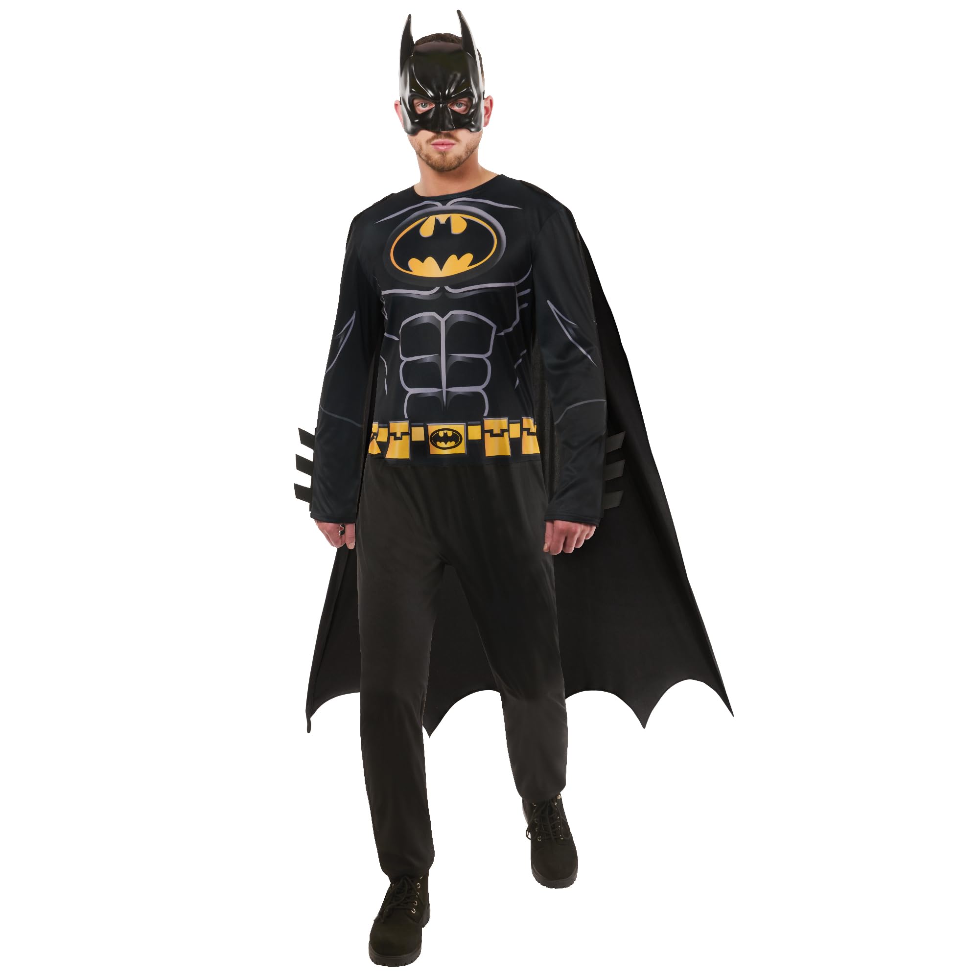 rubies-deluxe-dc-batman-erwachsenenkostuem-superheld-anzug image 1