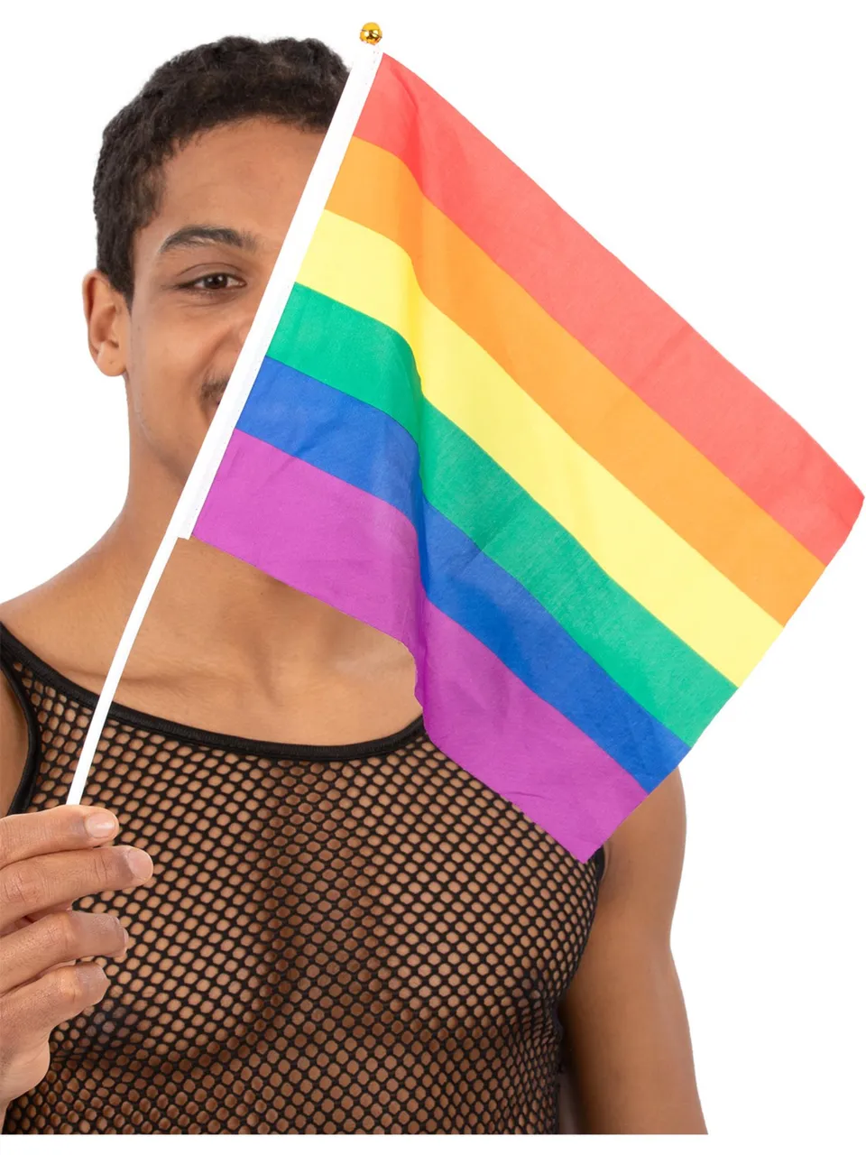 smiffys-fever-regenbogen-handflaggen-45x30-cm-12-st-ck-pride image 1