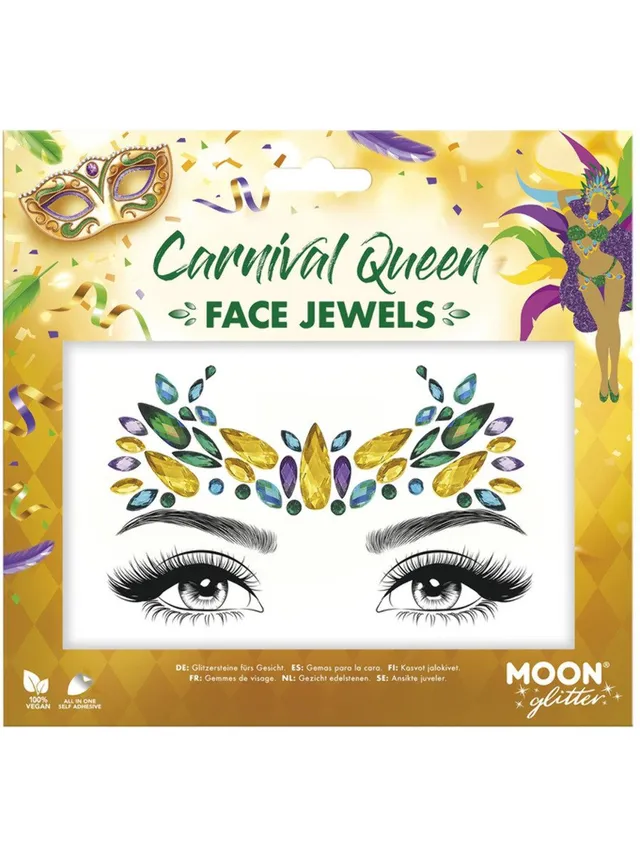 moon-glitter-carnival-queen-face-jewels-gesichtsschmuck-bunt image 1