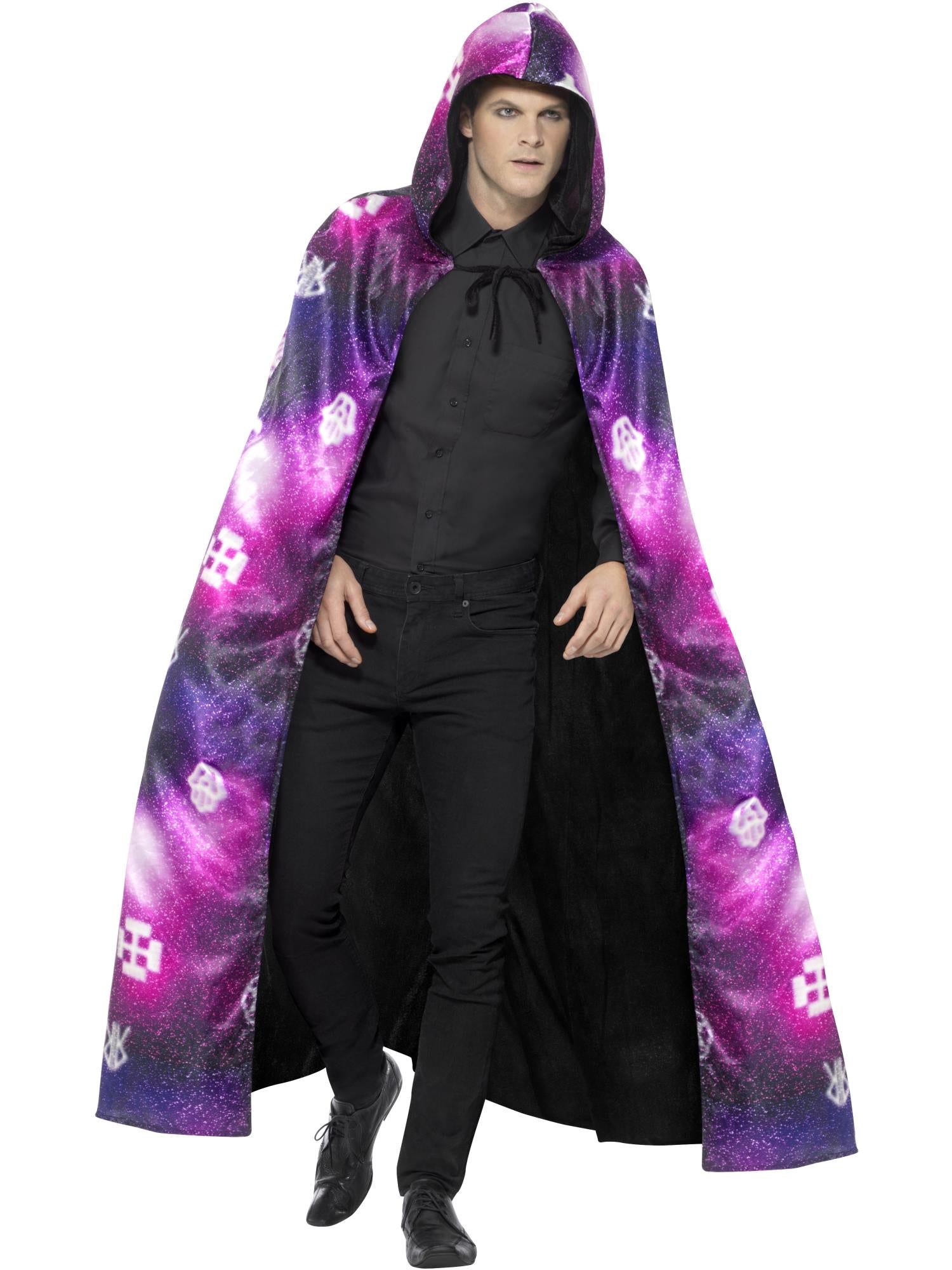 smiffys-fever-galaxy-ouija-wendecape-schwarz-lila image 5