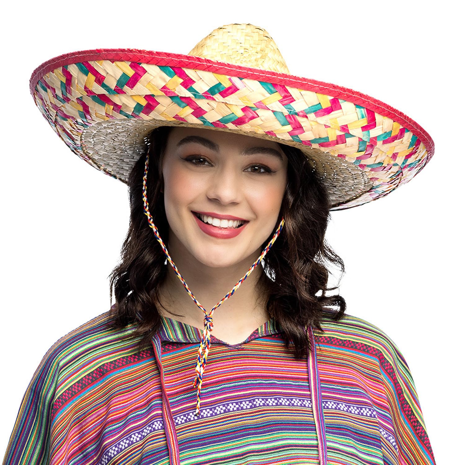 boland-sombrero-8er-pack-mehrfarbig-50cm-fiesta-karneval image 3