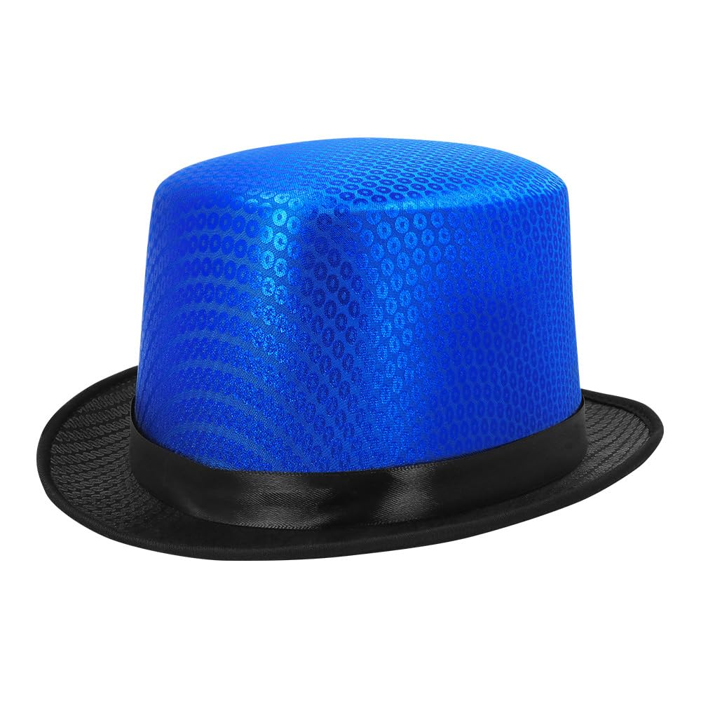 boland-caprice-zylinder-hut-blau-gl-nzend-f-r-karneval image 2
