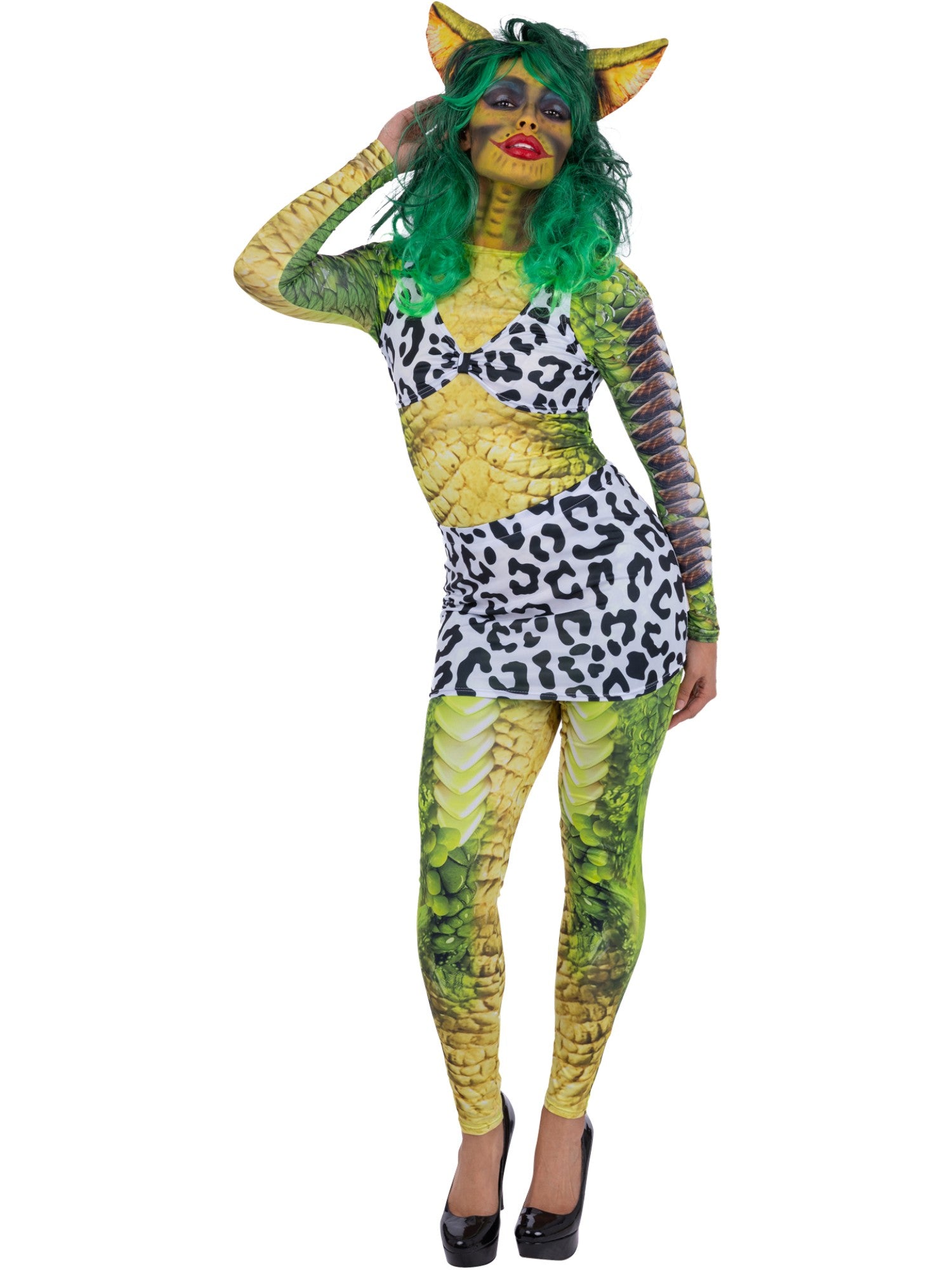 smiffys-fever-gremlins-greta-kost-m-damen-gr-n-m image 2