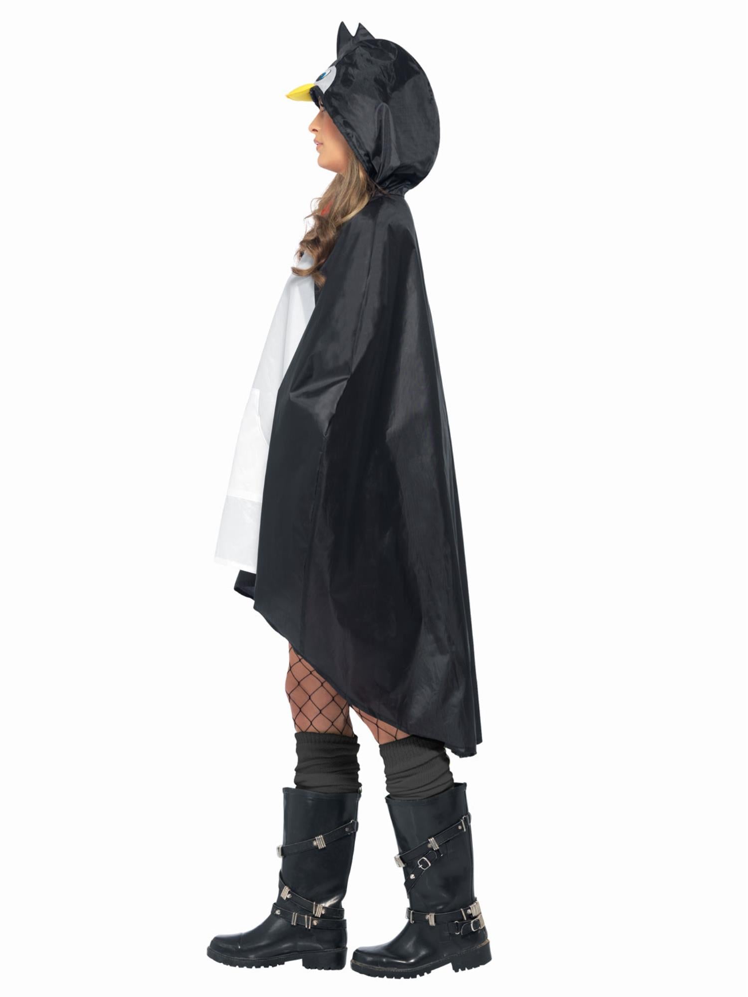 smiffys-fever-pinguin-party-poncho-kost-m-schwarz-wei-einheitsgr-e image 3