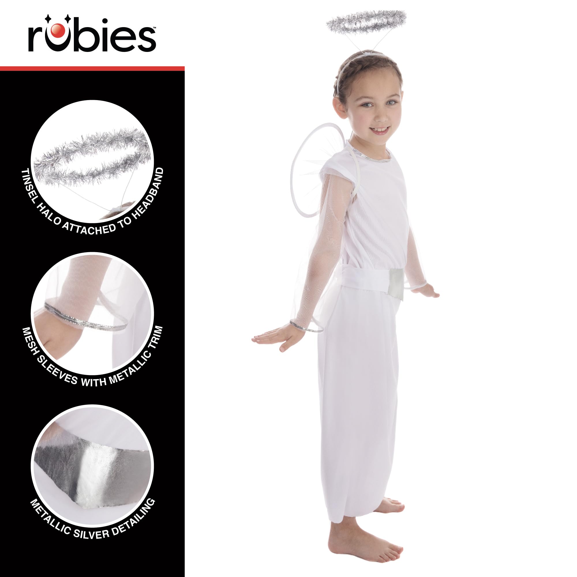rubie-s-deluxe-engel-kost-m-kinder-m-116-128-mit-fl-geln image 3