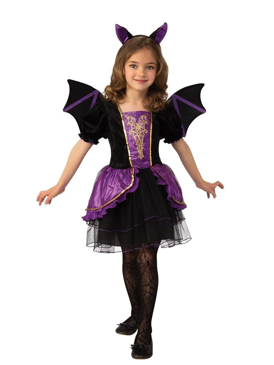 rubie-s-deluxe-fledermaus-kost-m-m-dchen-s-fl-gel image 1
