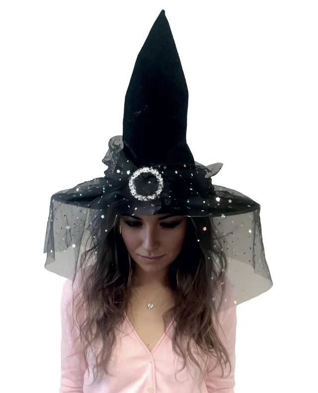 rubies-hexenhut-erwachsene-schwarz-mit-t-ll-halloween image 1