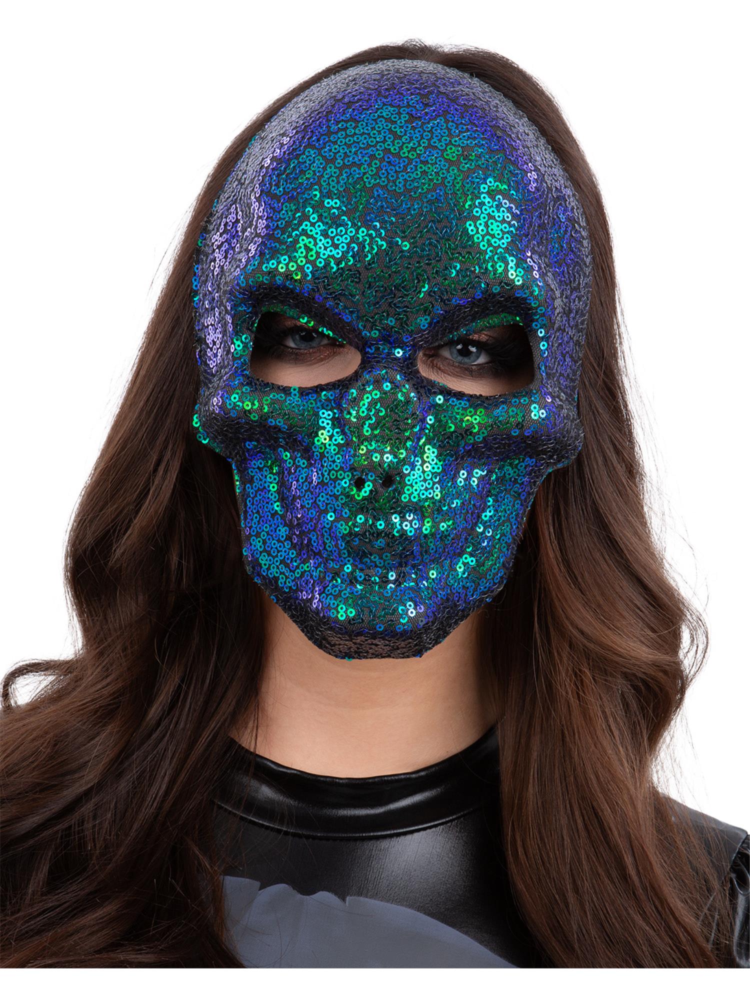 smiffys-fever-roboter-maske-silber-mit-steinen-unisex image 3