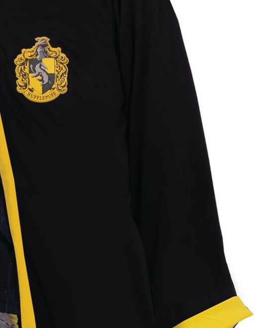 rubies-poufsouffle-zauberer-kost-m-schwarz-gelb-hufflepuff-robe image 4
