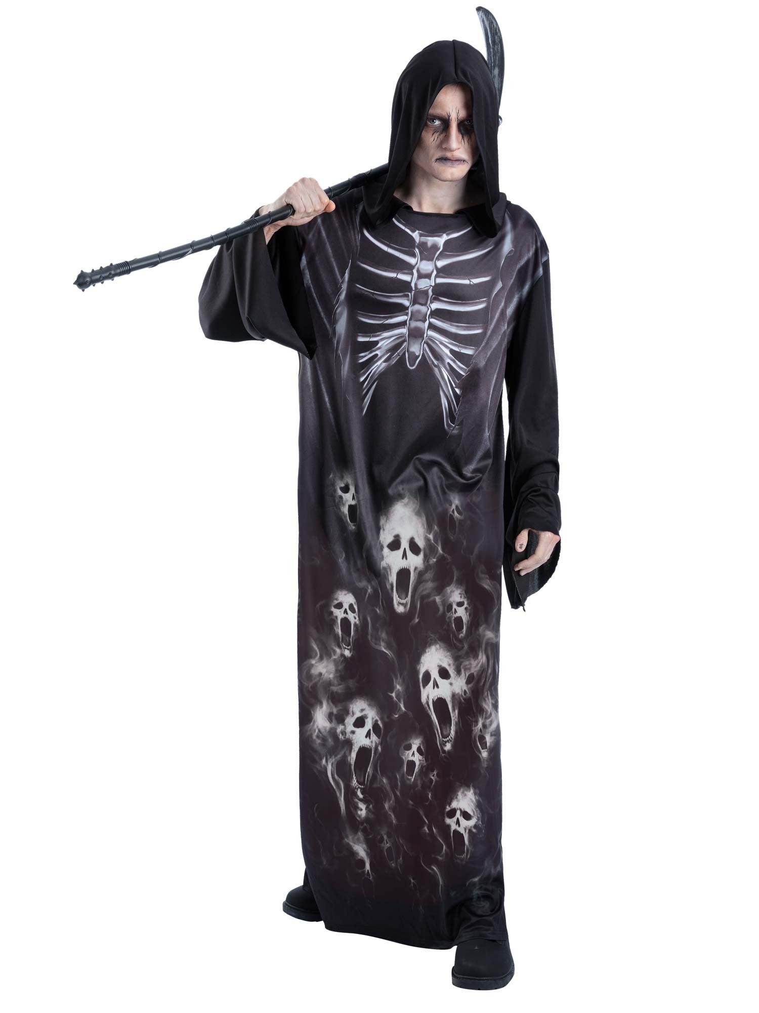 smiffys-fever-screaming-reaper-kost-m-herren-schwarz-mit-sense image 4