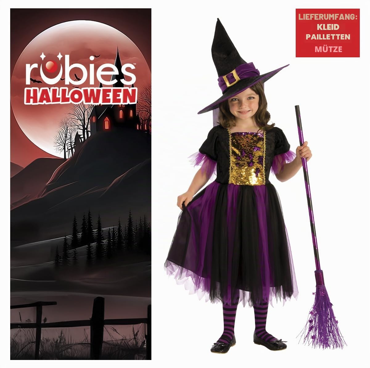 rubie-s-deluxe-hexenkost-m-m-dchen-104-gold-violett-kleid image 2