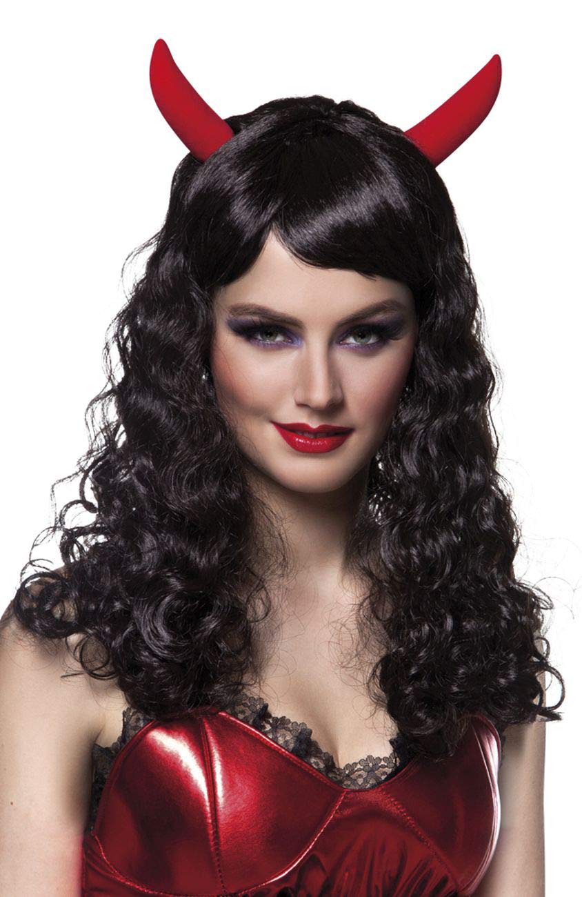 boland-86004-per-cke-teufelin-schwarz-locken-h-rner image 1