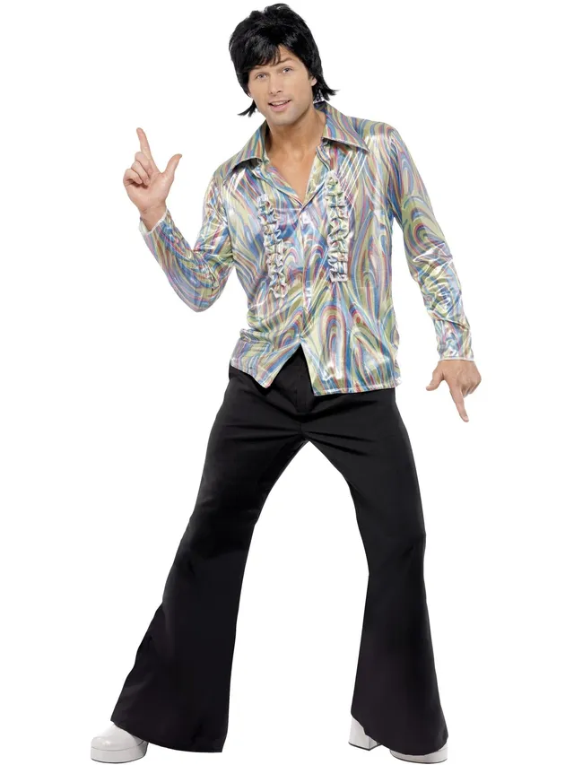 smiffys-fever-70s-retro-kost-m-herren-schwarz-m image 1
