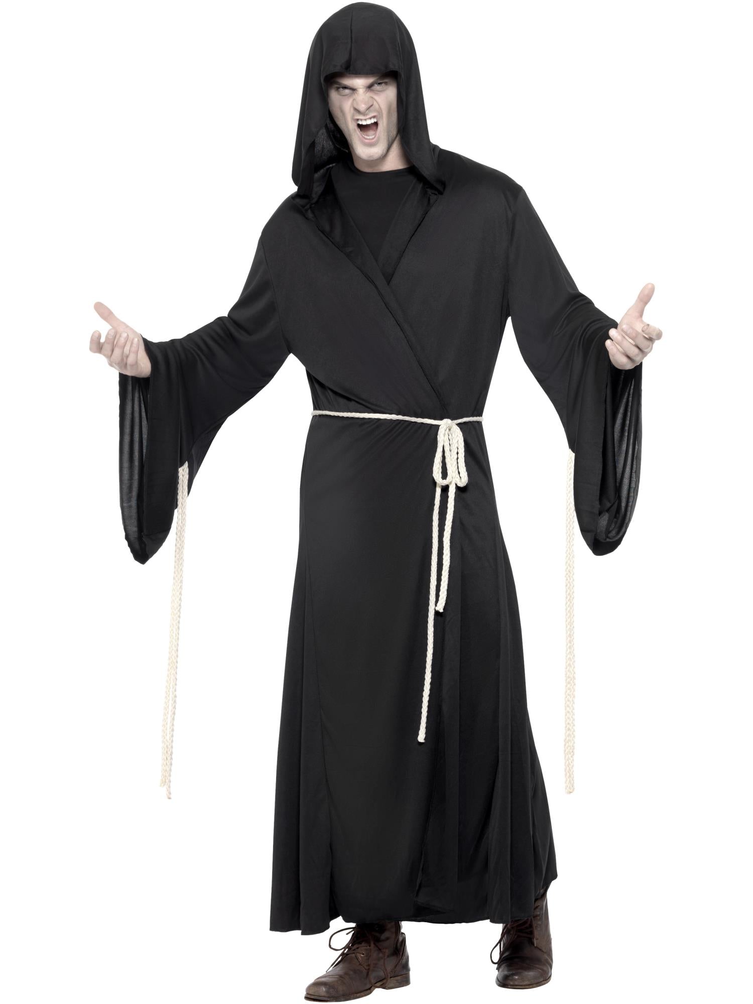 smiffys-fever-grim-reaper-kost-m-schwarz-m-kapuzenrobe image 4