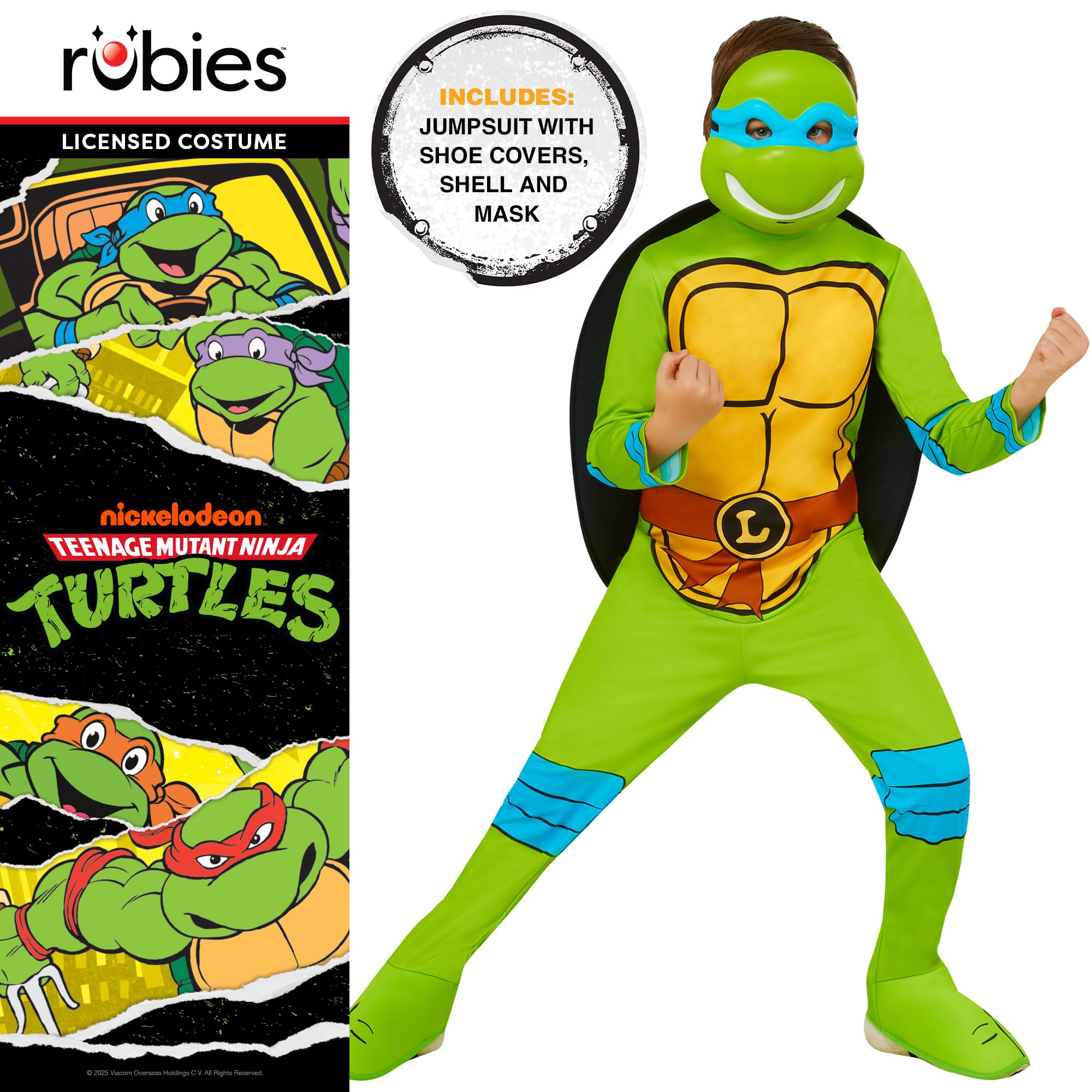 rubie-s-deluxe-tmnt-leonardo-kost-m-kinder-m-ninja image 2