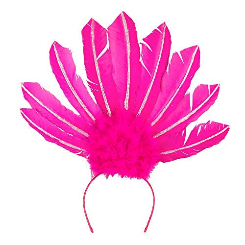 boland-samba-tiara-kopfschmuck-neongelb-1-st-ck-mit-federn image 6