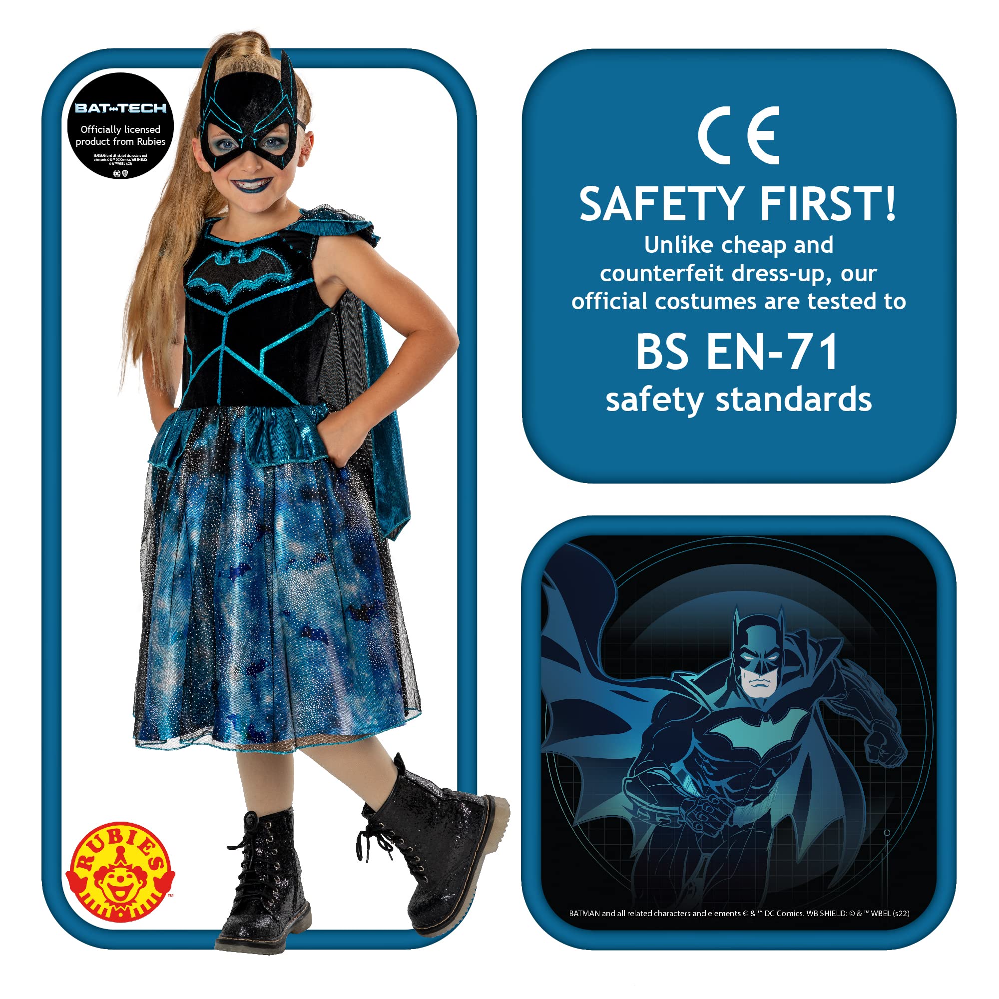 rubie-s-deluxe-bat-tech-batgirl-kost-m-kleid-kinder image 3