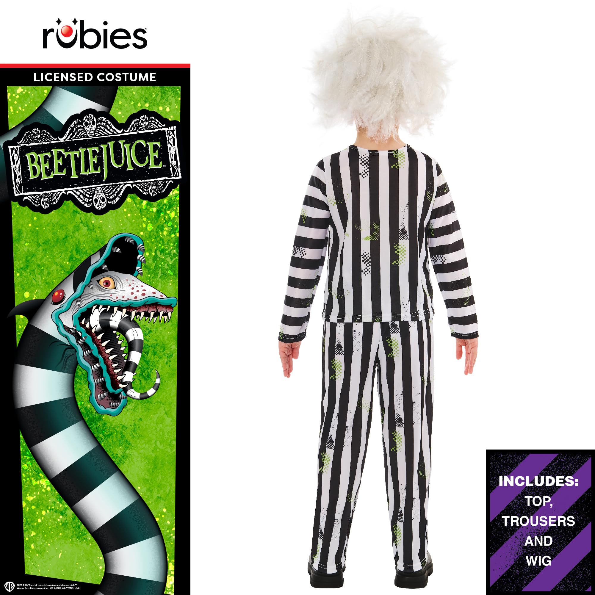 rubie-s-deluxe-beetlejuice-kost-m-kinder-7-8-jahre-mit-per-cke image 2