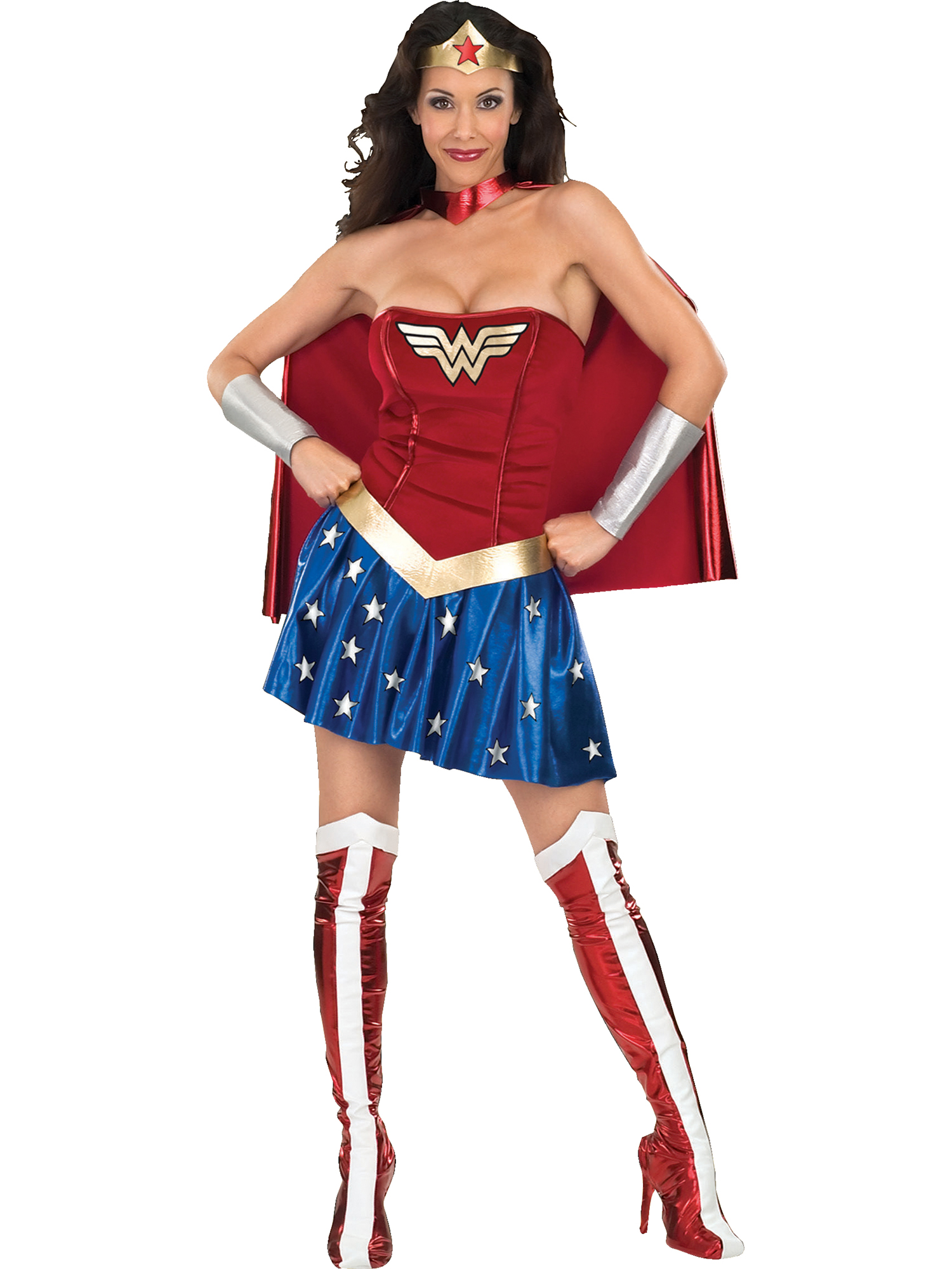 rubies-wonder-woman-klassik-damenkost-m-kleid-mit-cape image 1