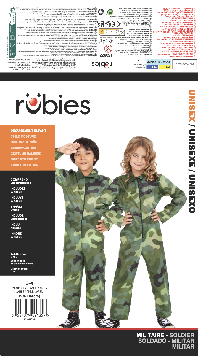 rubies-milit-r-kost-m-einsteiger-soldaten-verkleidung image 2