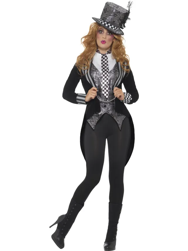 smiffys-fever-deluxe-dark-miss-hatter-kost-m-damen image 1