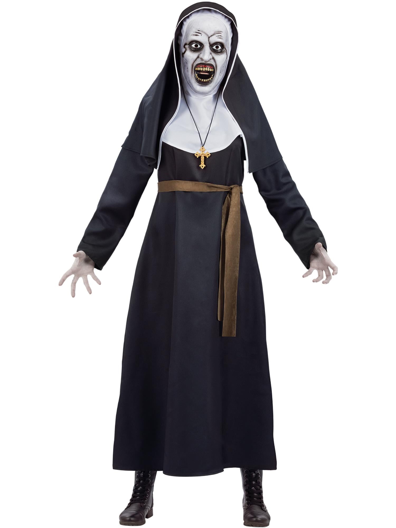 smiffys-fever-the-nun-valak-kost-m-damen-gr-m-mit-maske image 1