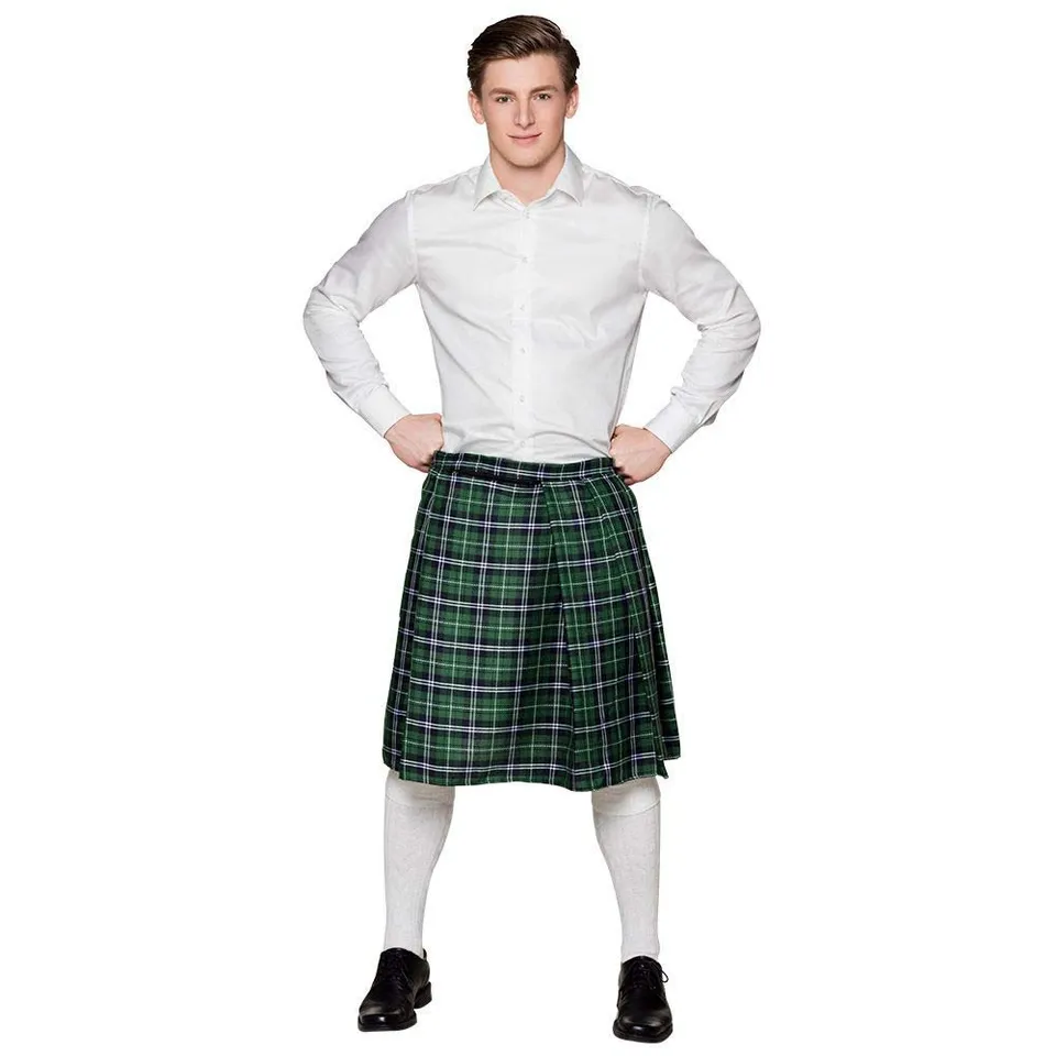 boland-mr-tartan-schottenrock-kilt-gr-n-einheitsgr-e-karo image 1