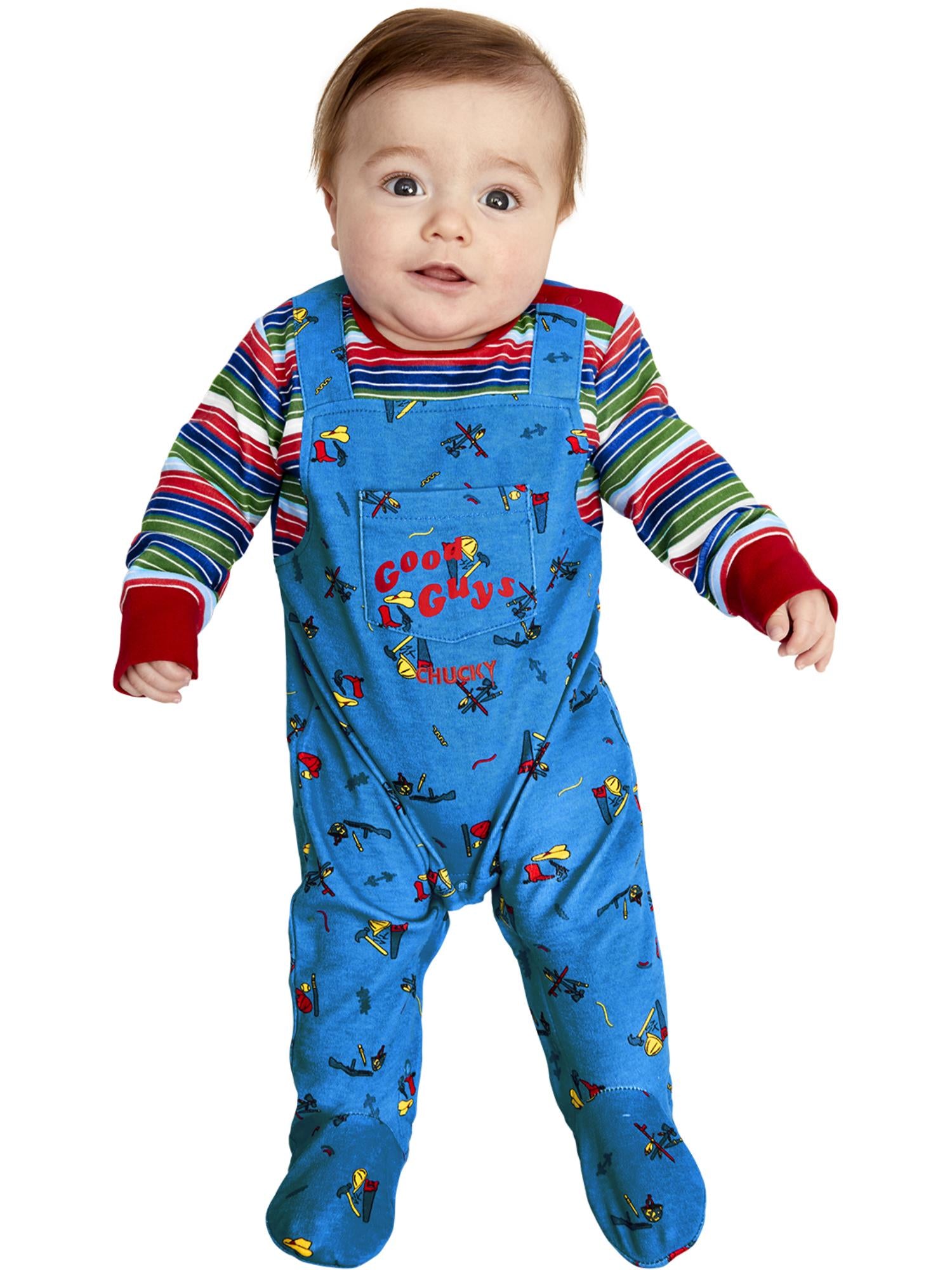 smiffys-fever-chucky-baby-kost-m-overall-6-12-monate image 1