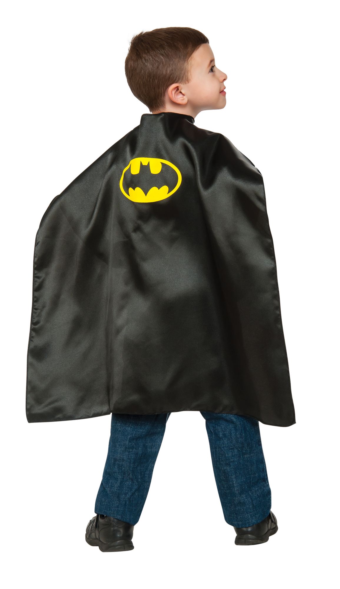 rubies-batman-cape-umhang-schwarz-satin-mit-logo image 2