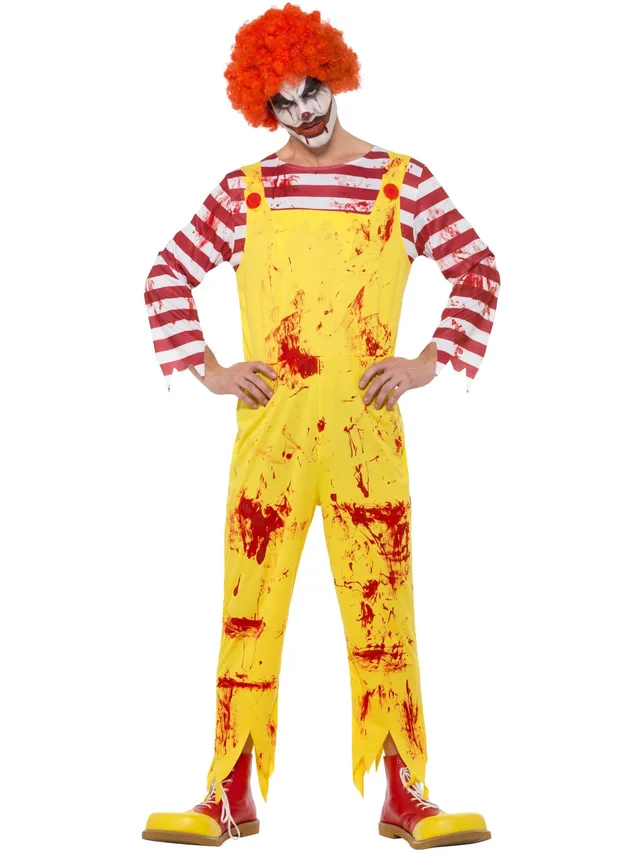 smiffys-fever-killer-clown-kost-m-jumpsuit-herren-gr-m-horror image 1