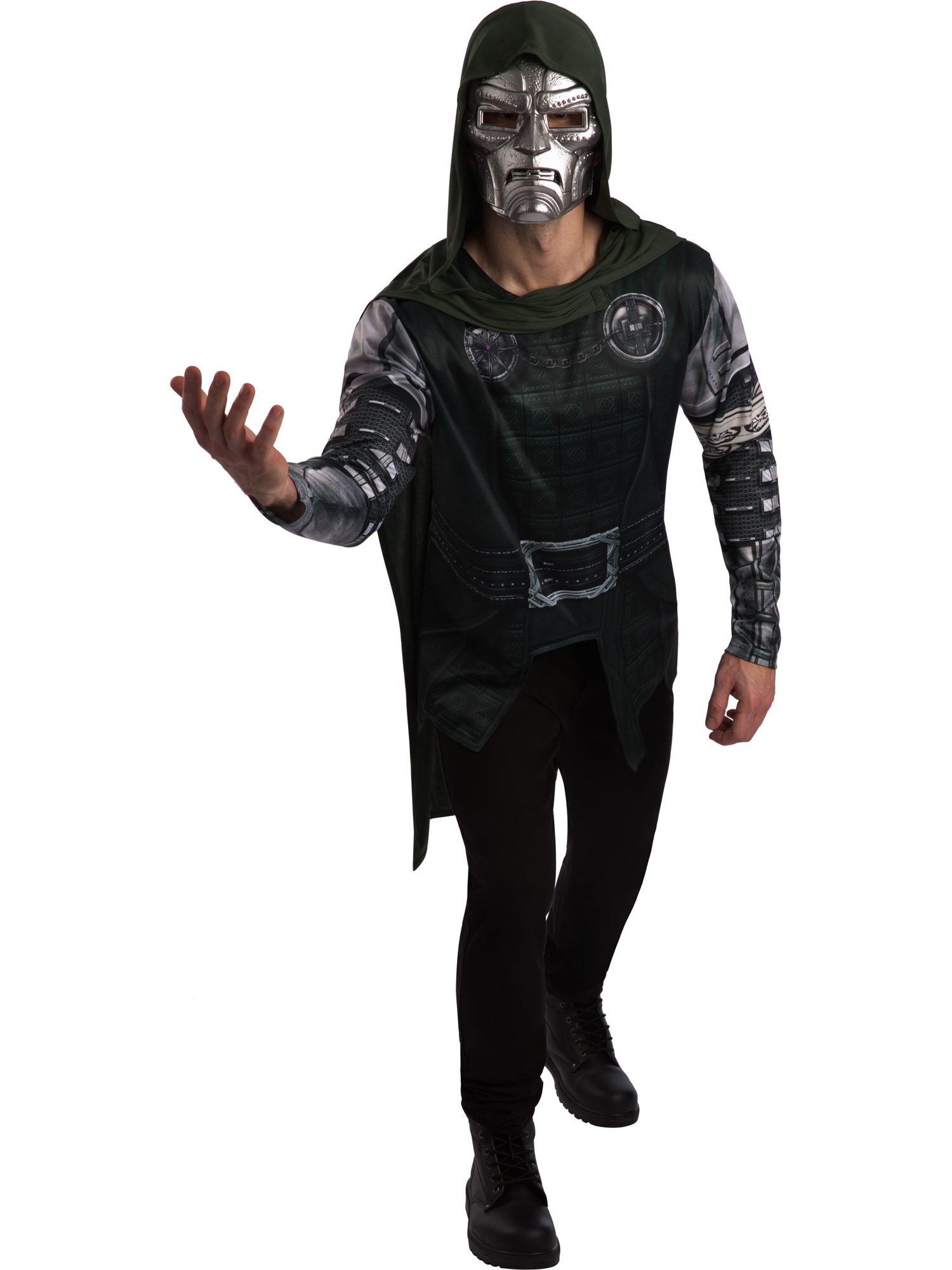 rubies-dr-doom-kost-m-erwachsene-tunika-cape-maske image 3