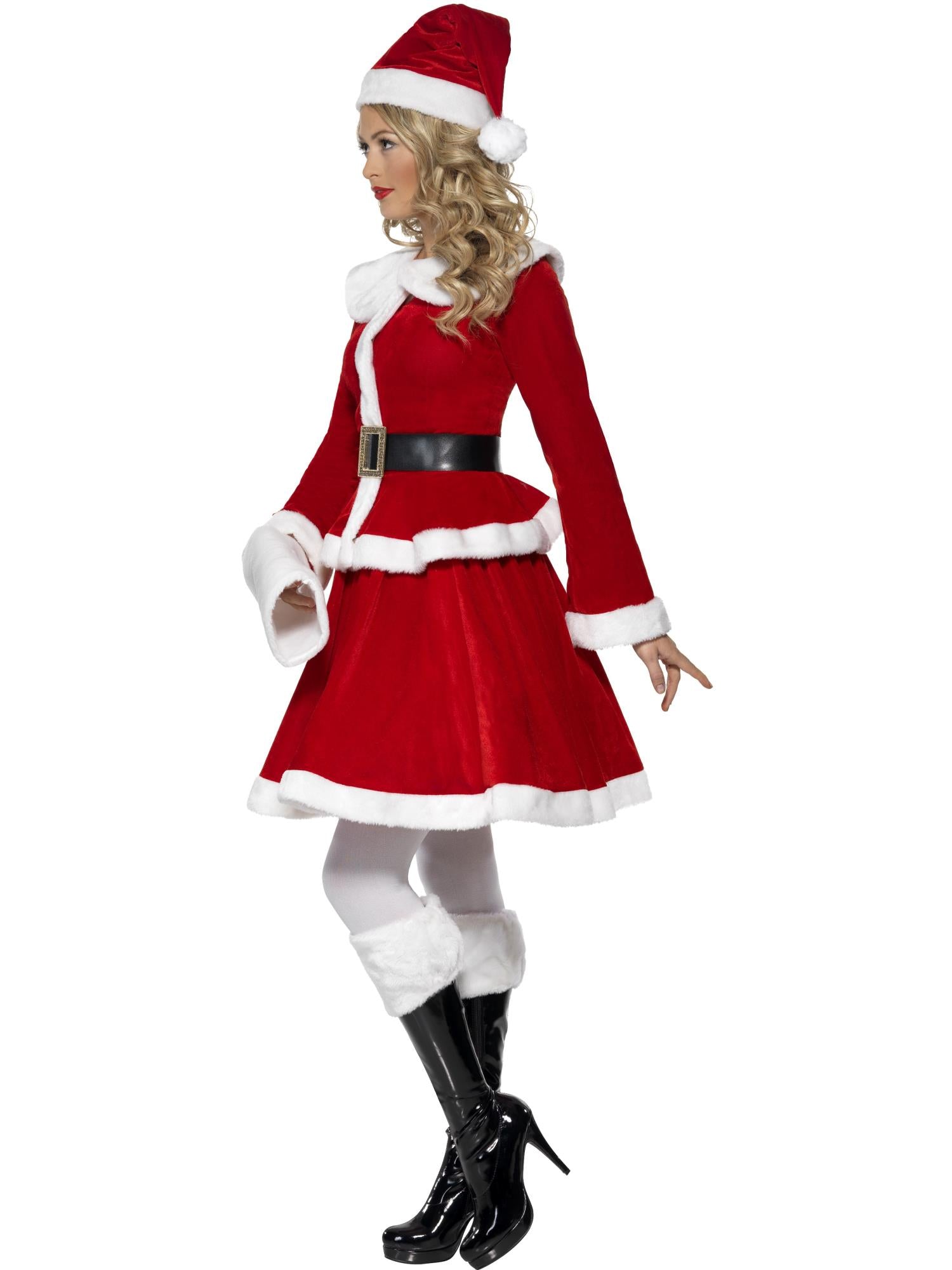 smiffys-fever-miss-santa-kost-m-rot-5-tlg-gr-m-mit-muff image 3