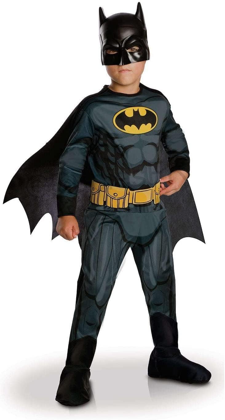 rubie-s-deluxe-batman-kost-m-kinder-5-6-jahre-110-116-mit-cape image 1
