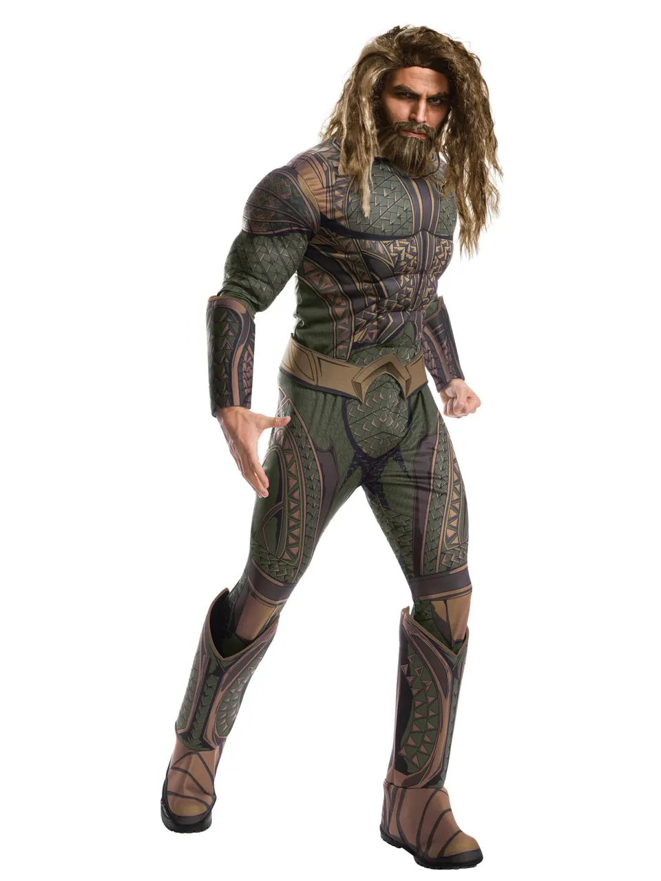 rubie-s-deluxe-aquaman-per-cke-und-bart-set-herren image 1