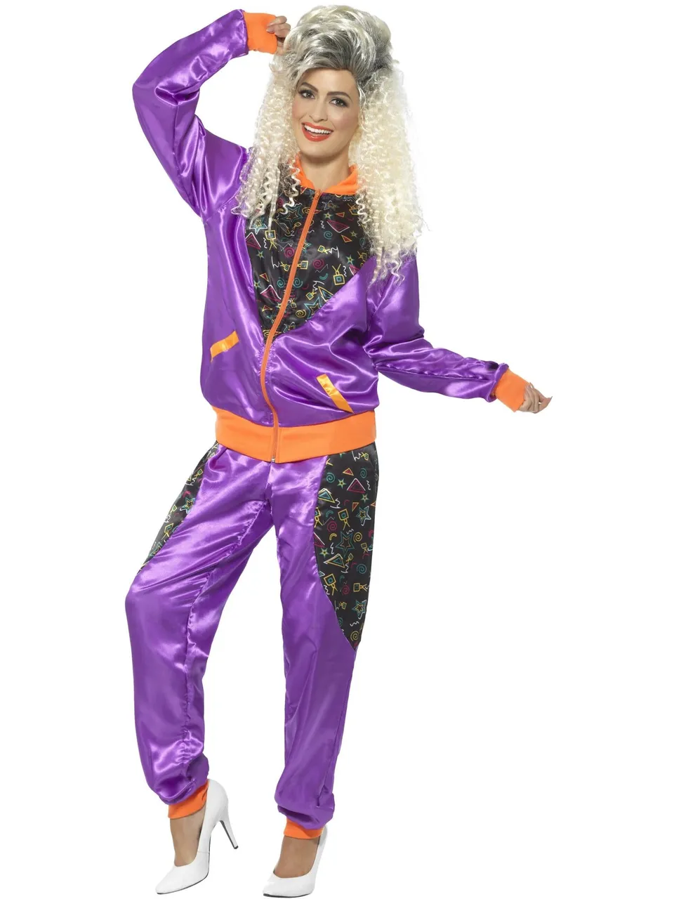 smiffys-fever-80er-trainingsanzug-kost-m-damen-lila-s image 1