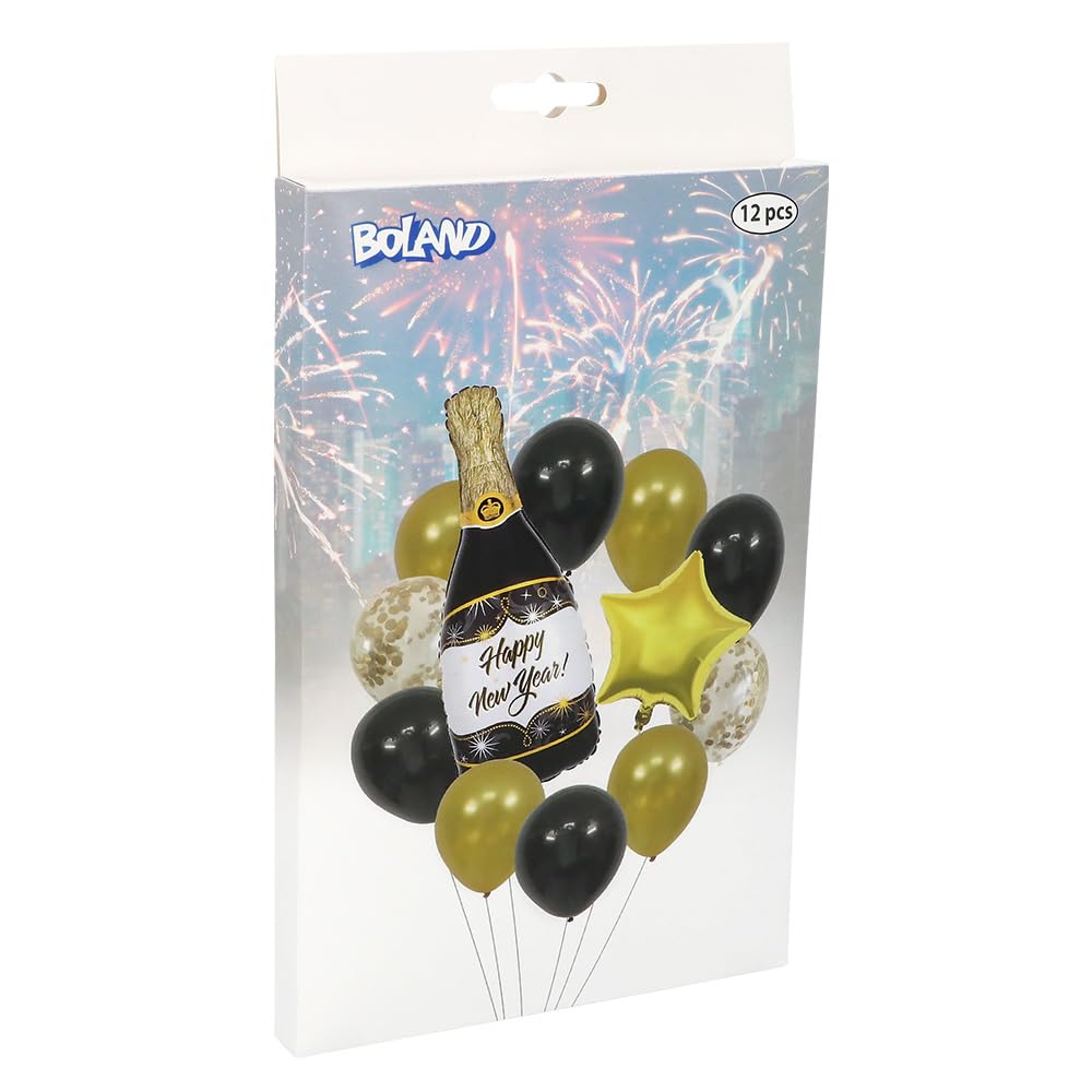 boland-happy-new-year-luftballon-set-13476-sektflasche-12-tlg image 2