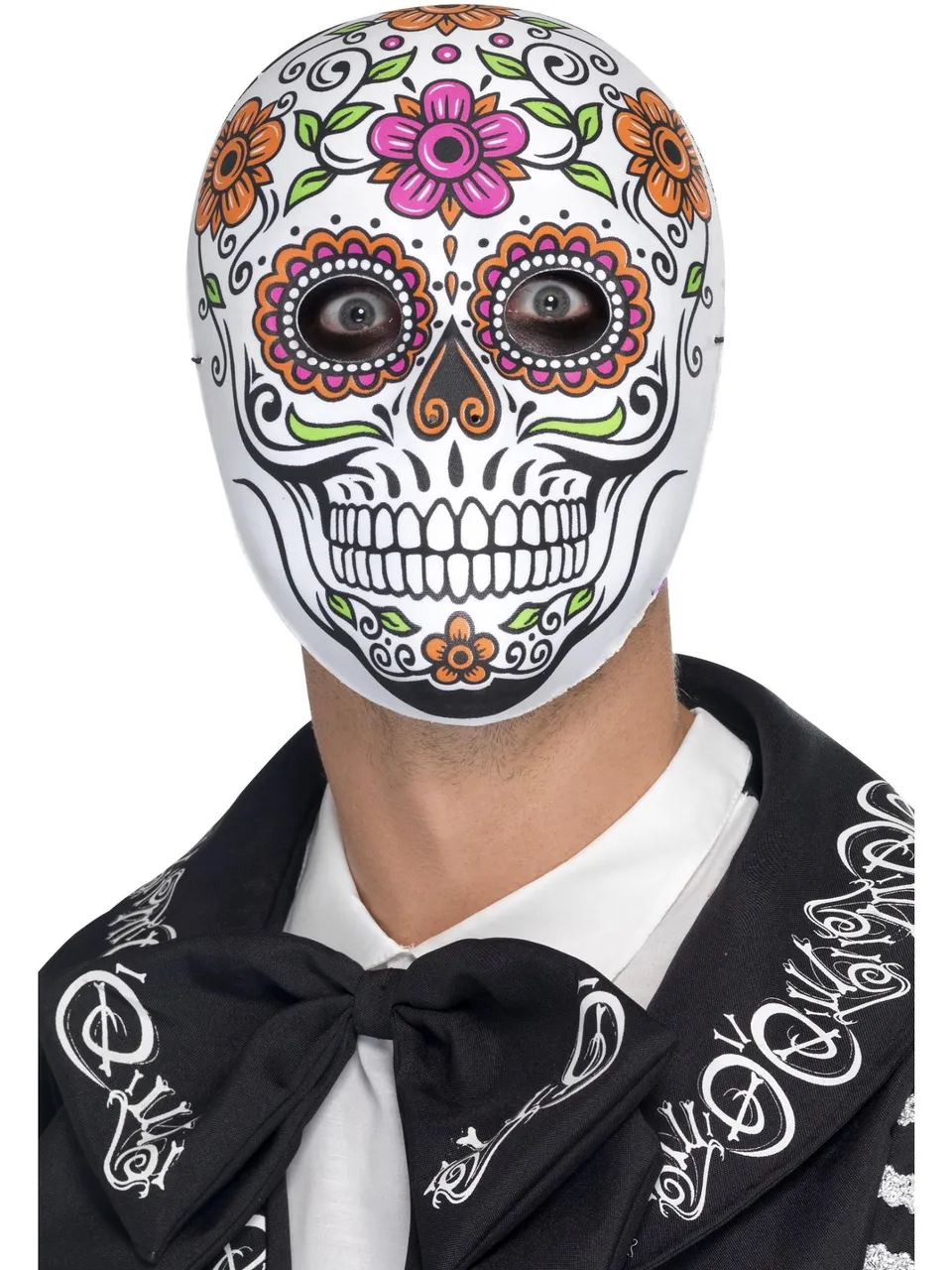 smiffys-fever-senor-bones-maske-wei-totenkopf-vollmaske image 1