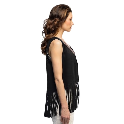 boland-weste-indy-damen-m-l-fransen-70er-kost-m-schwarz image 6