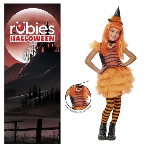 rubie-s-deluxe-glamour-hexenkost-m-m-dchen-orange-mit-hut-2 image 8