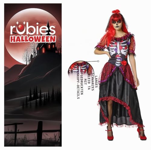 rubie-s-deluxe-la-catrina-damenkost-m-kleid-halloween image 8