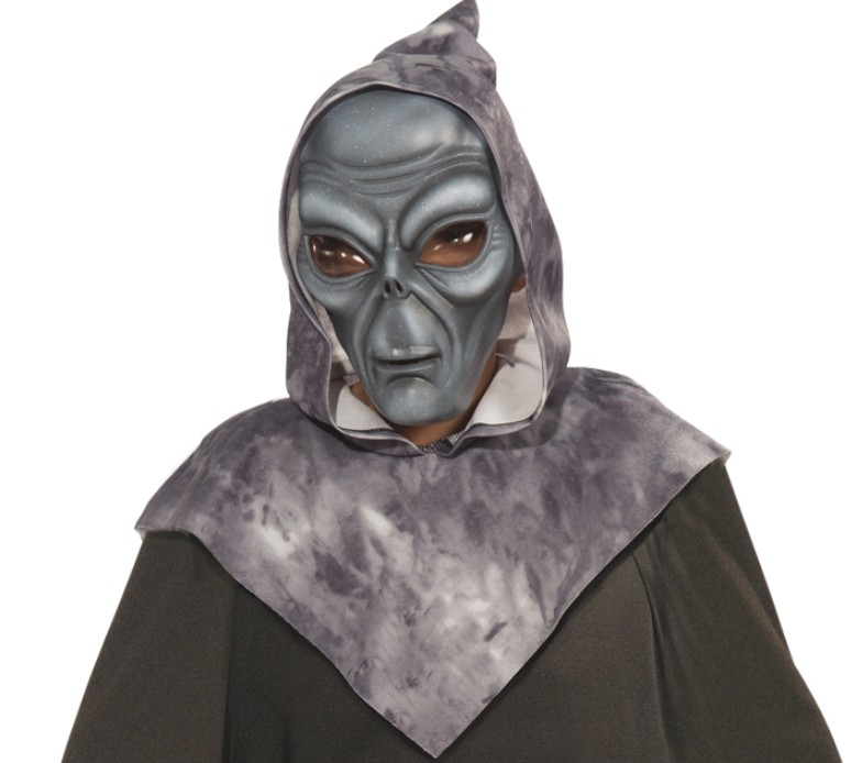 rubies-grey-alien-kost-m-schwarz-mit-maske-erwachsene image 2